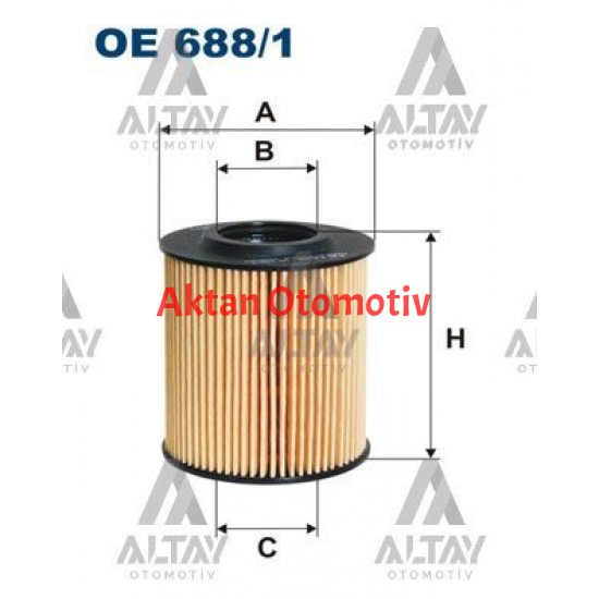 YAĞ FİLTRESİ POLO / A1 / CORDOBA / FABIA 09-15 1.2 TDI CFWA